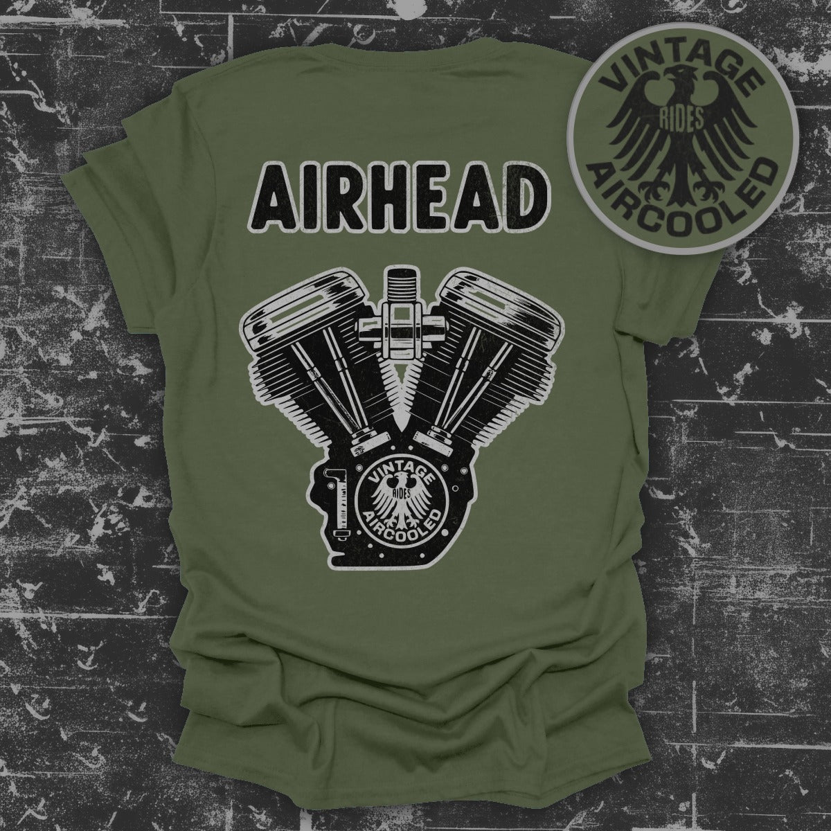 Airhead Motorcycle Graphic Tee Vintage Rides product