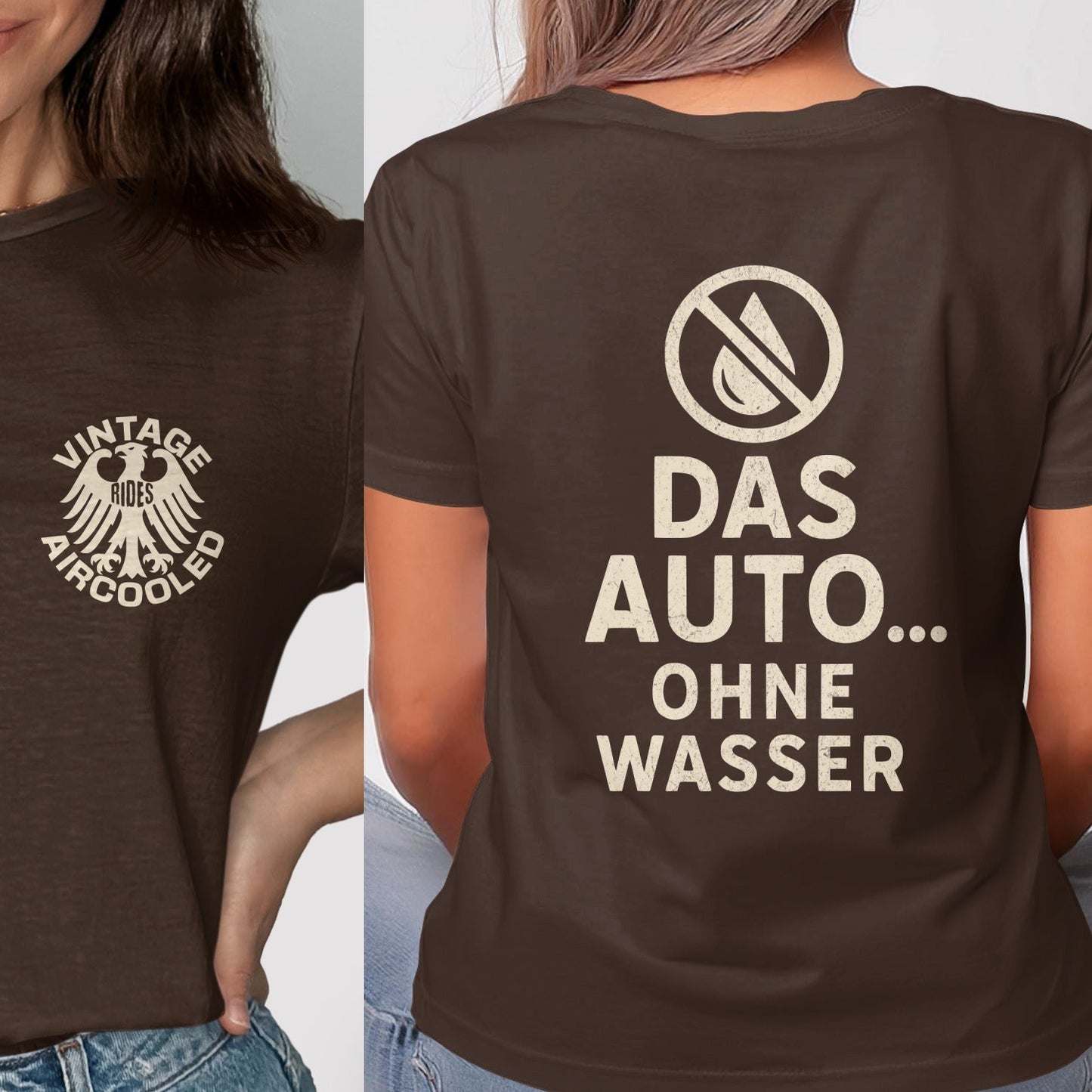 Vintage Aircooled Das Auto Ohne Wasser T-shirt product
