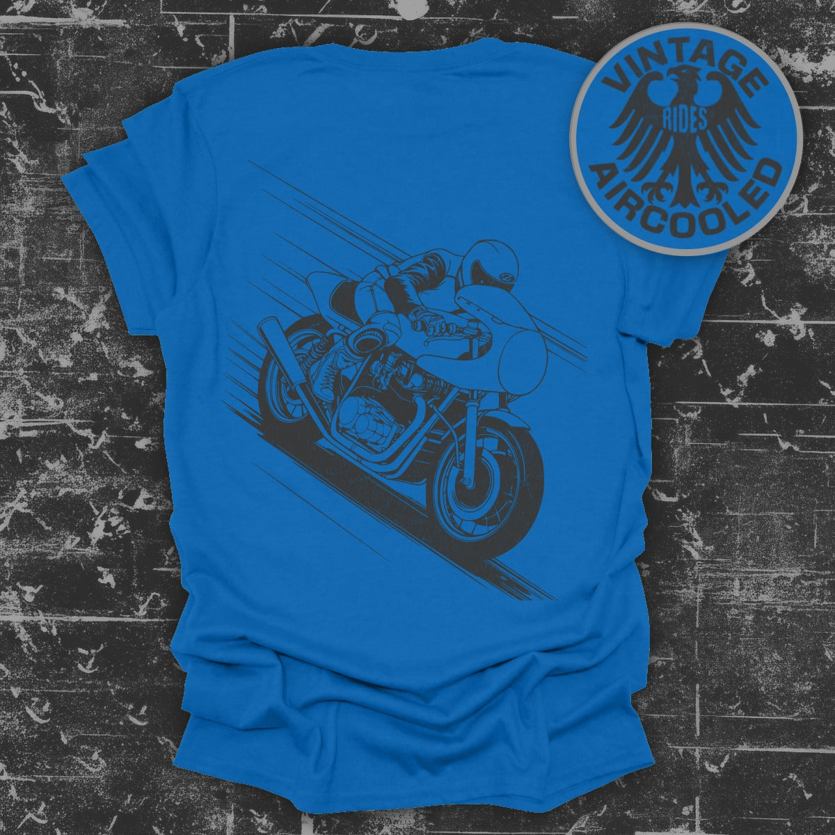 Vintage Rides Aircooled Motorcycle Graphic Tee product