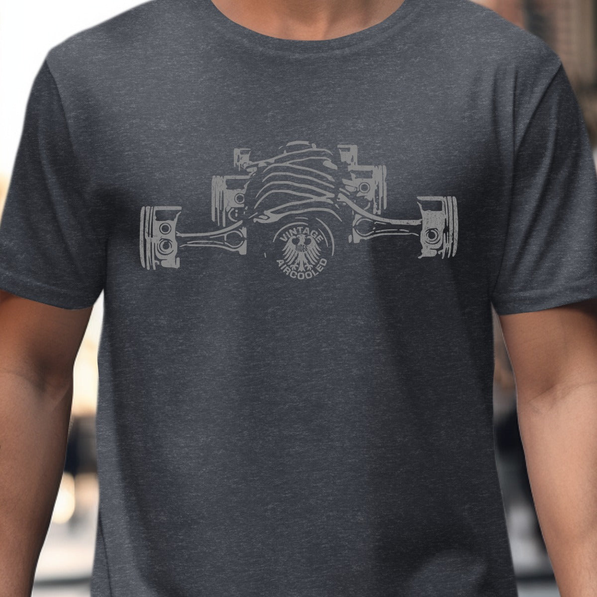 Vintage Car Engine Design Graphic T-shirt product