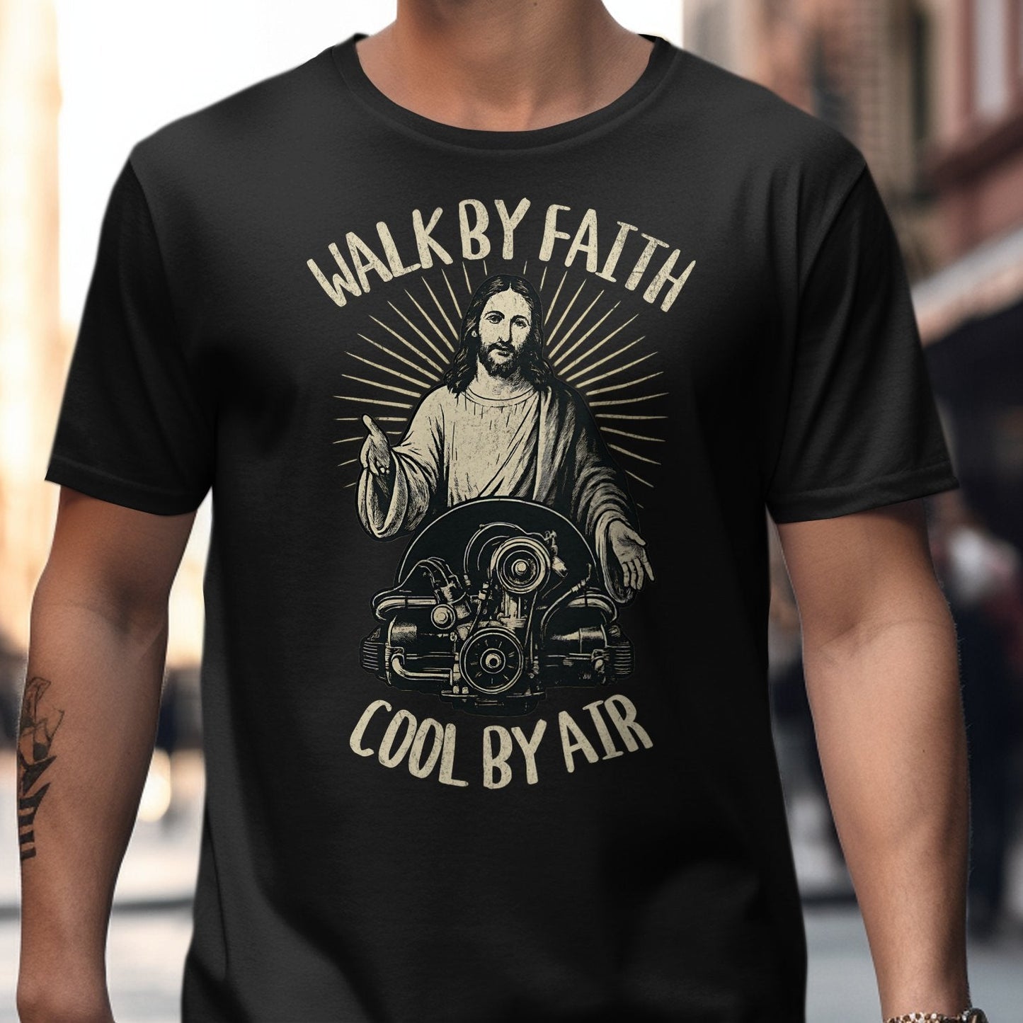 Walk by Faith Cool by Air Graphic T-Shirt product