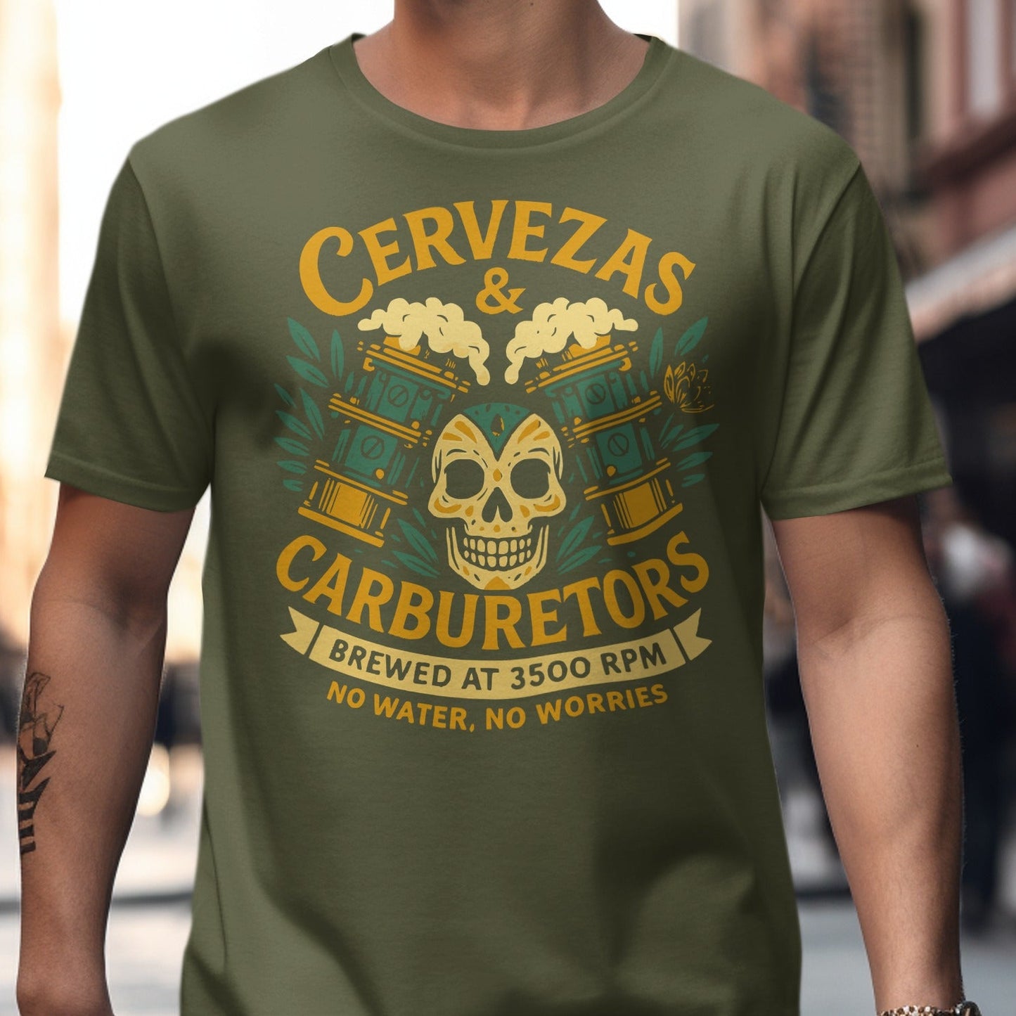 Cervezas and Carburetors Brewed at 3500 RPM product type