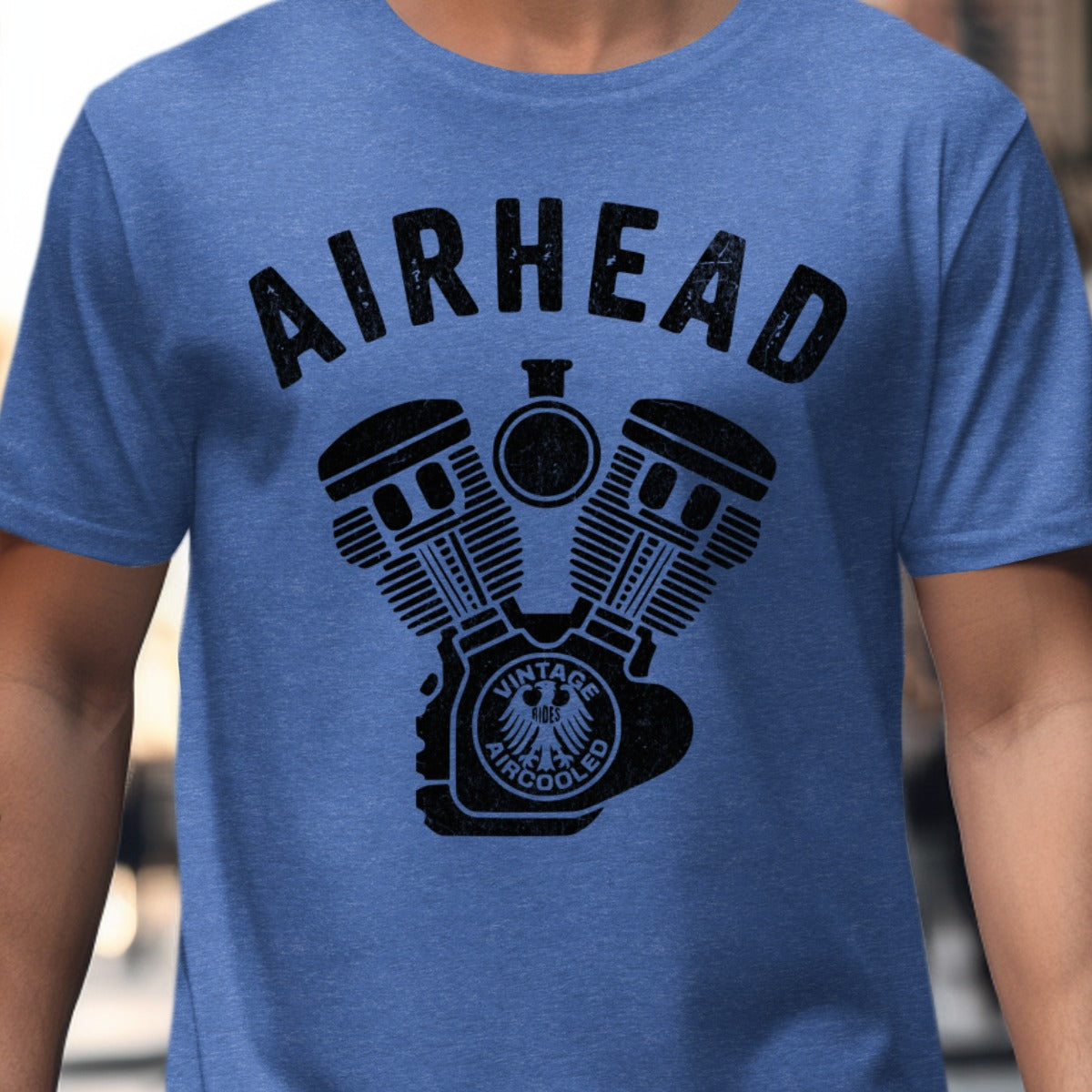 Airhead Vintage Aircooled Motorcycle Engine T-shirt