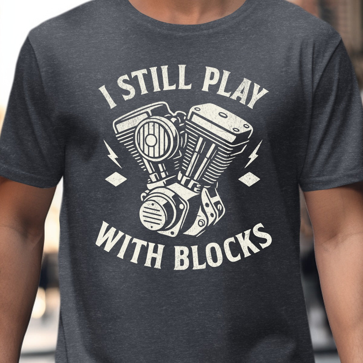 I Still Play With Blocks Graphic Themed Shirt Product