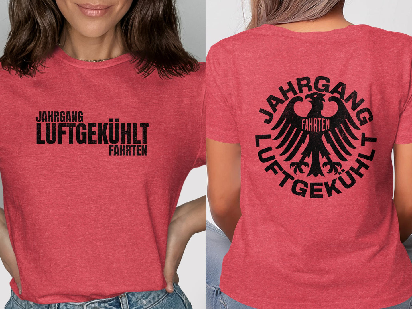 Vintage German Themed Red Kurzarm T-Shirt product type