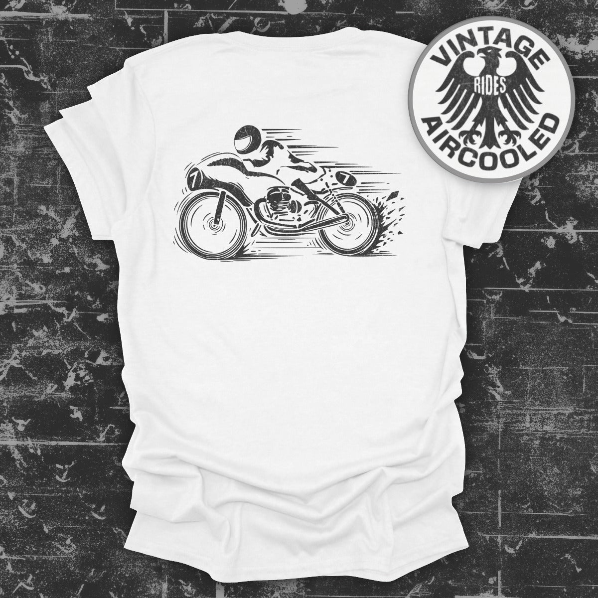 Vintage Rides Aircooled Motorcycle T-Shirt product