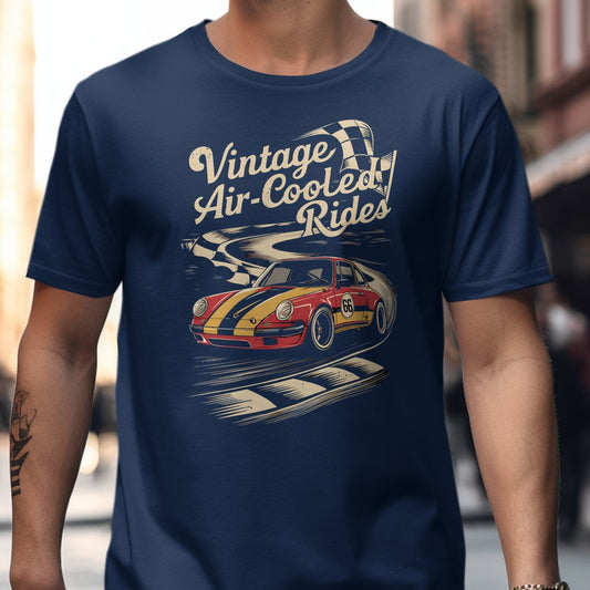 Vintage Air-Cooled Rides Graphic Tee product type