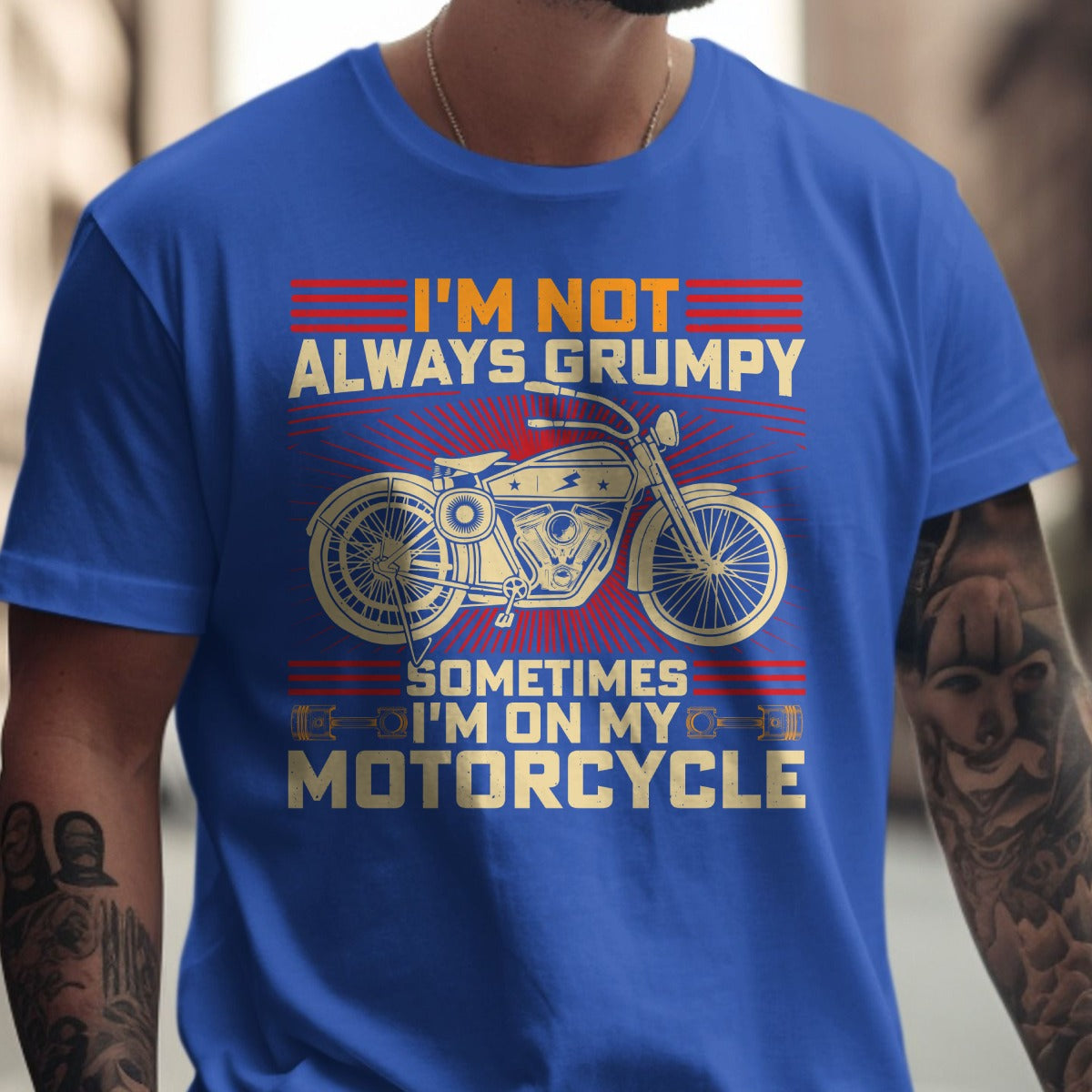I'm Not Always Grumpy Motorcycle T-shirt product