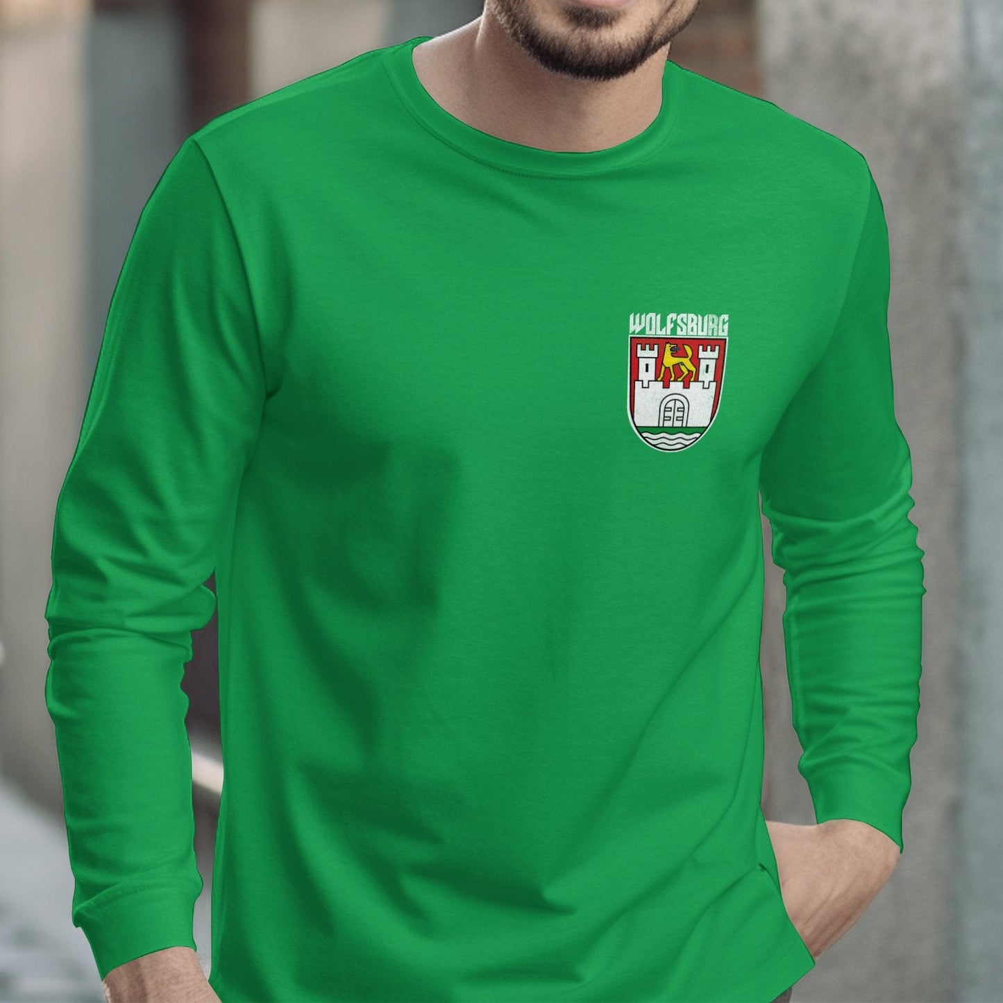 Green Long Sleeve Wolfsburg Crest Shirt product