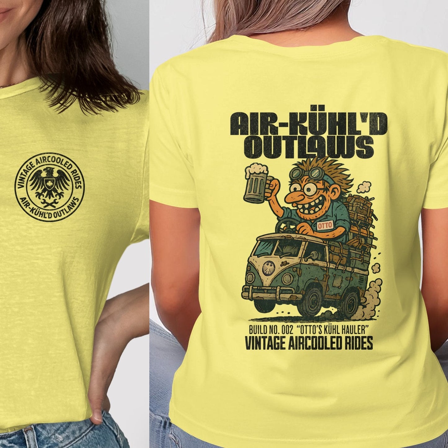 Vintage Aircooled Rides Graphic Tee Shirt product
