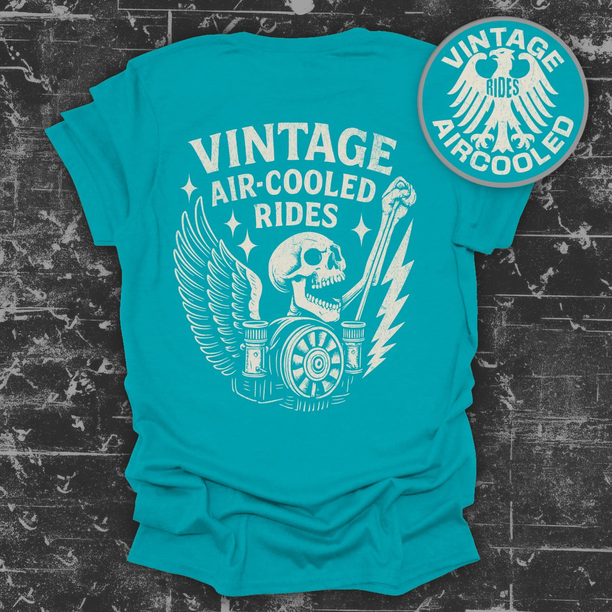 Vintage Air-Cooled Rides Graphic Tee product type