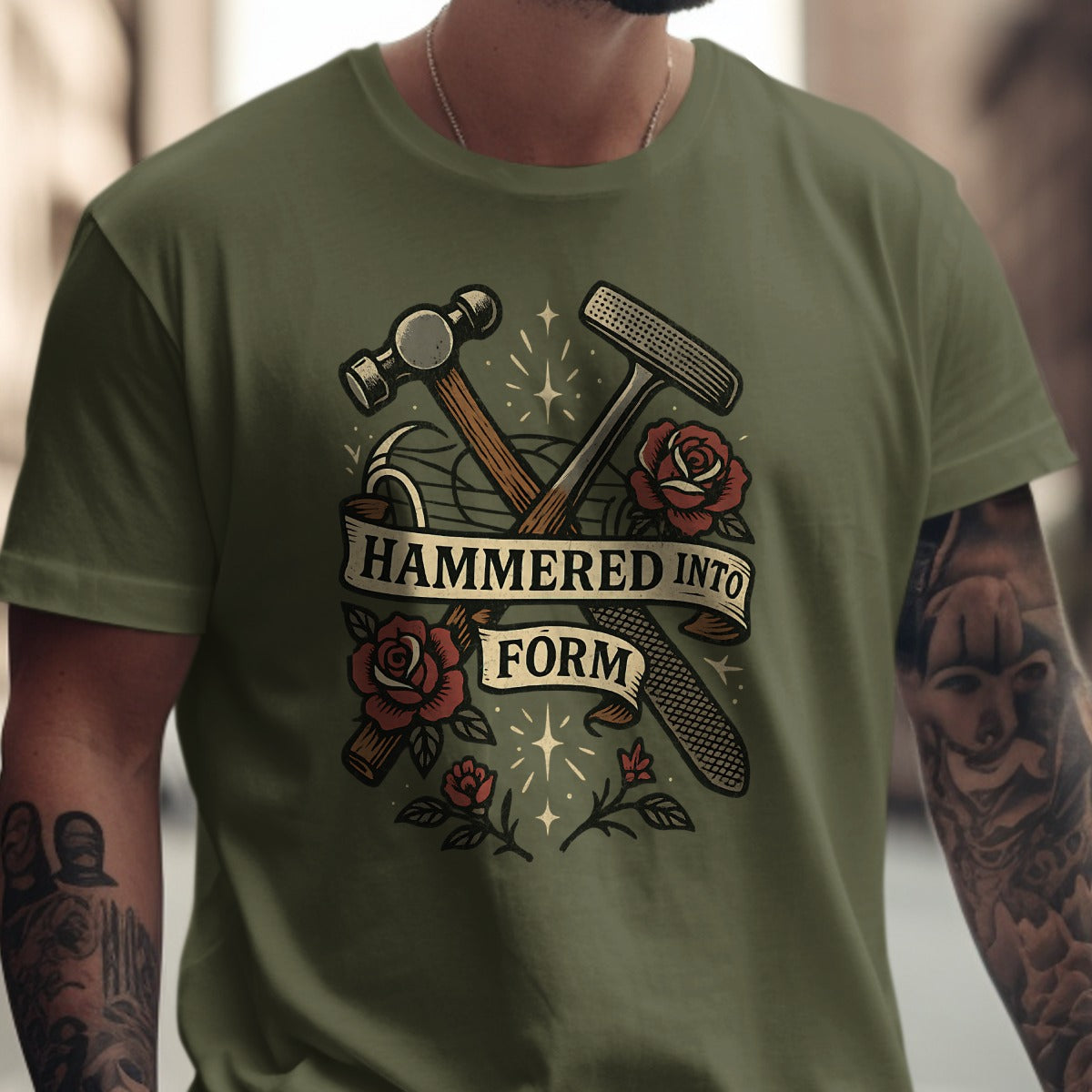 Hammered Into Form Graphic Tee Shirt product type