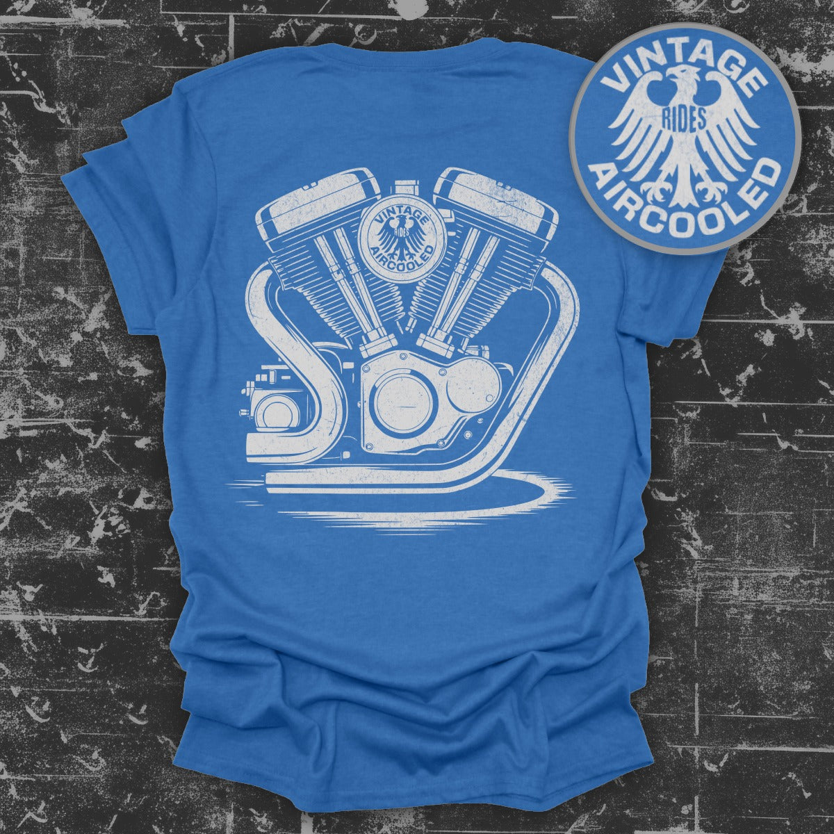 Vintage Rides Aircooled Engine Print T-shirt product