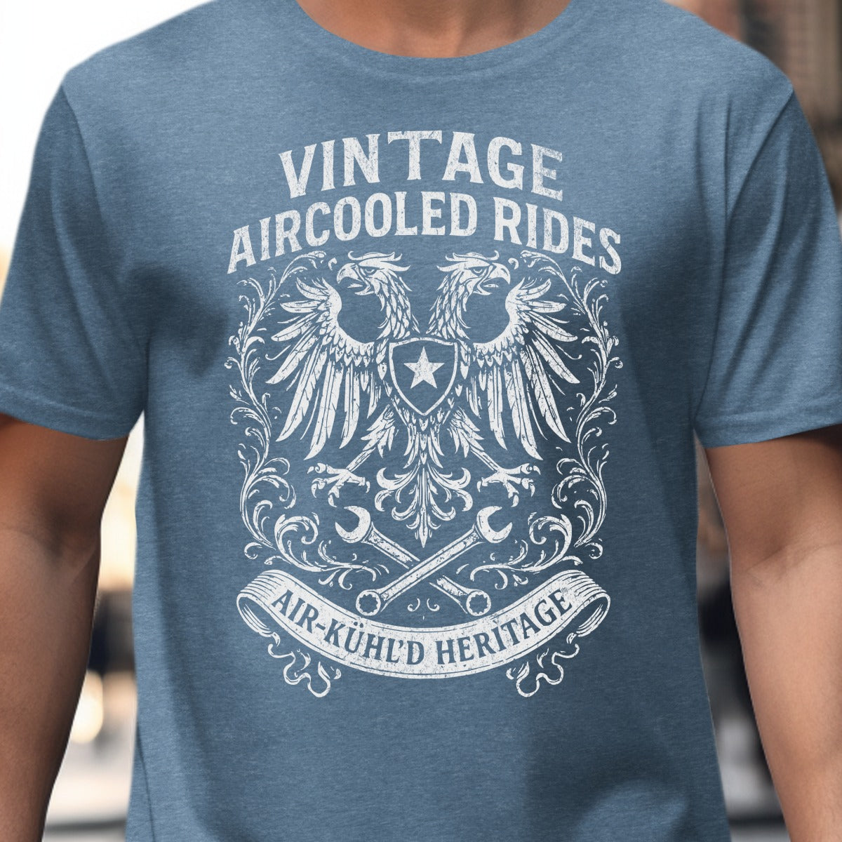 Vintage Aircooled Rides Eagle Graphic T-shirt