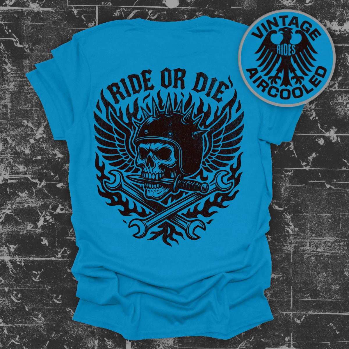 Ride or Die Motorcycle Themed T-Shirt product