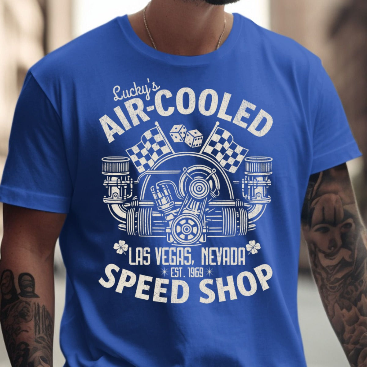 Lucky's Air Cooled Speed Shop Graphic Tee product