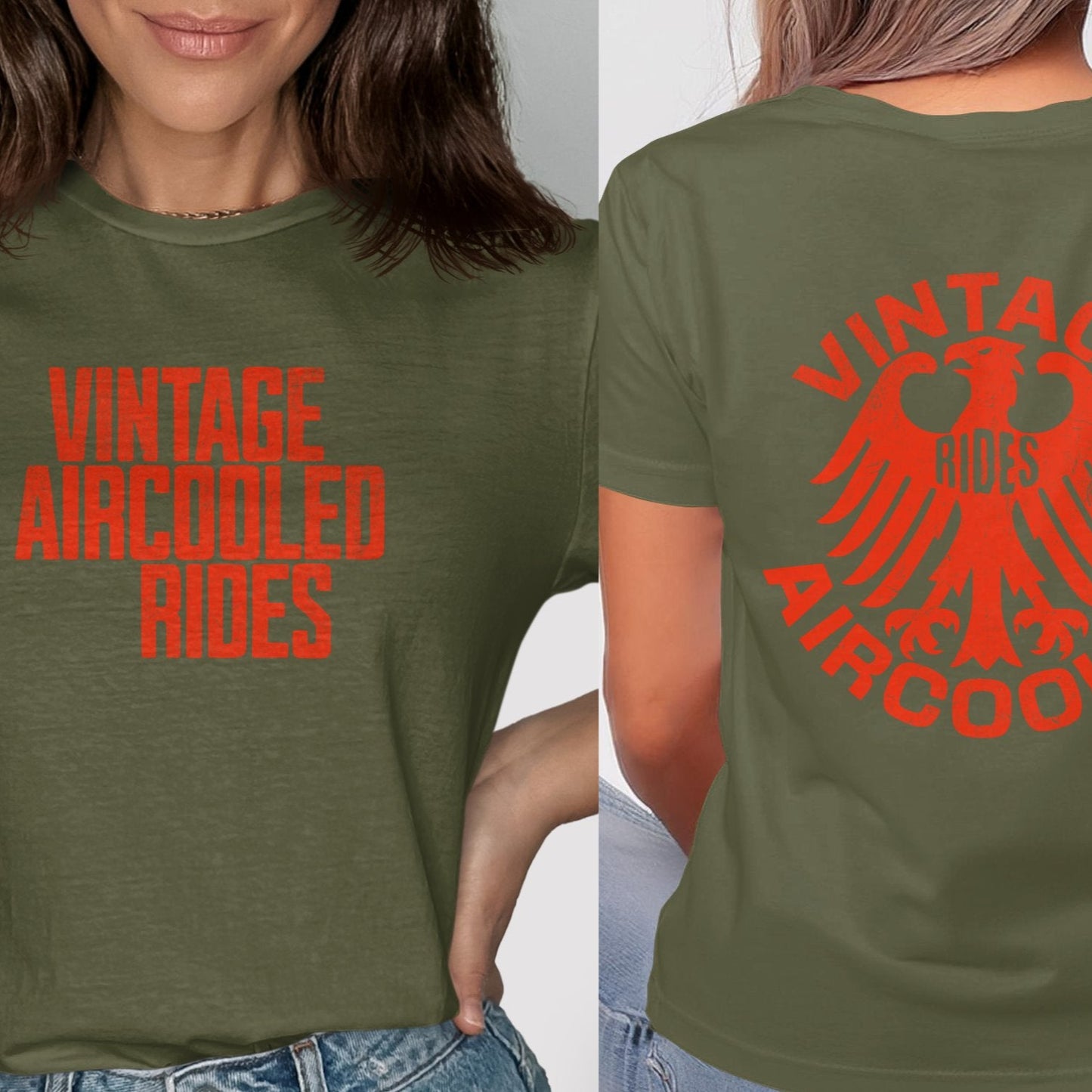 Vintage Aircooled Rides Graphic Tee Shirt product type