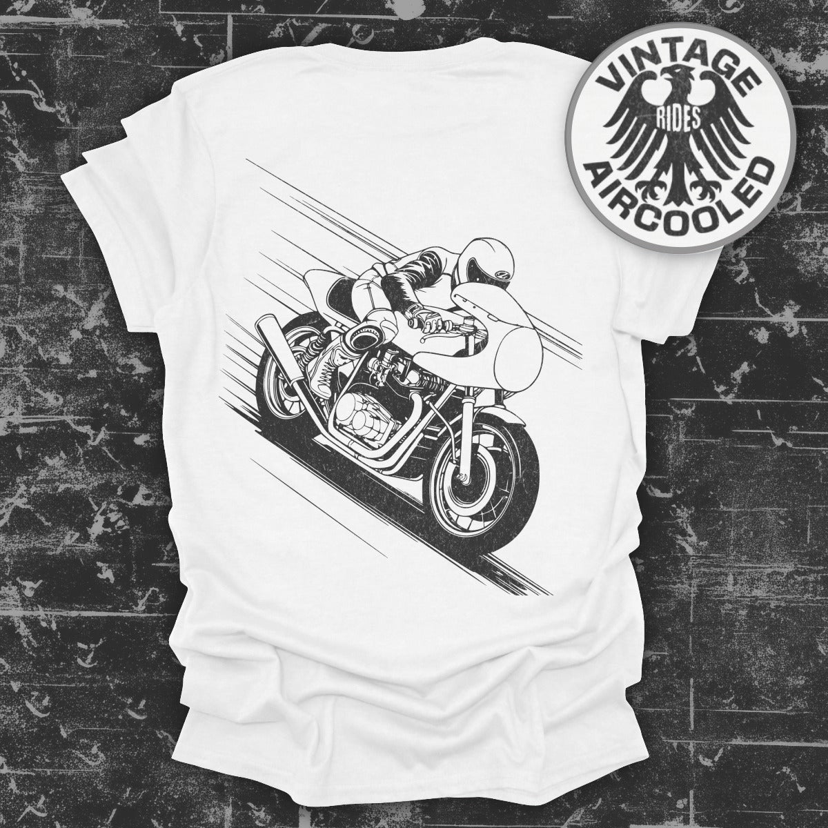Vintage Aircooled Rider Graphic Print T-shirt product