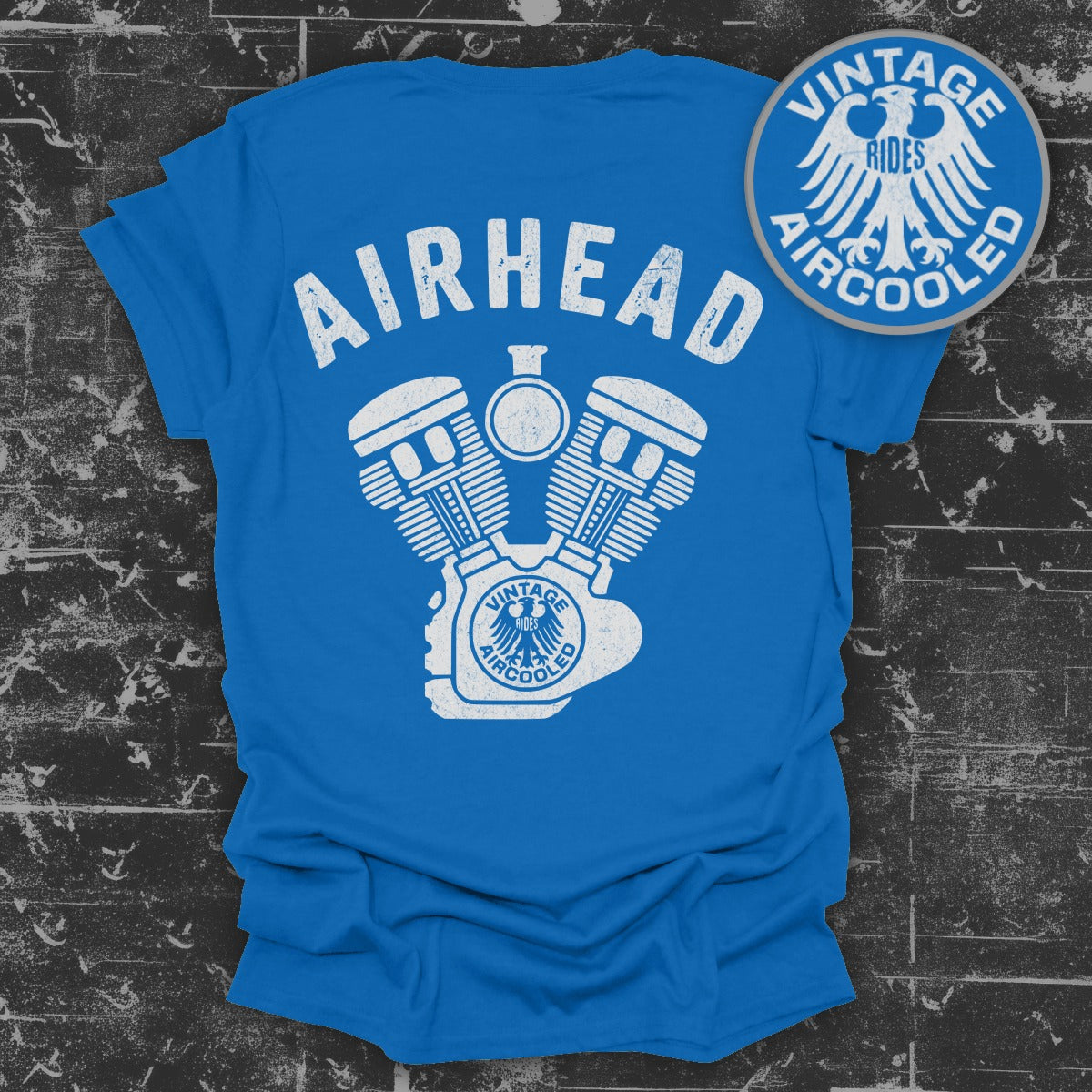 Vintage Rides Aircooled Engine Design T-Shirt product type