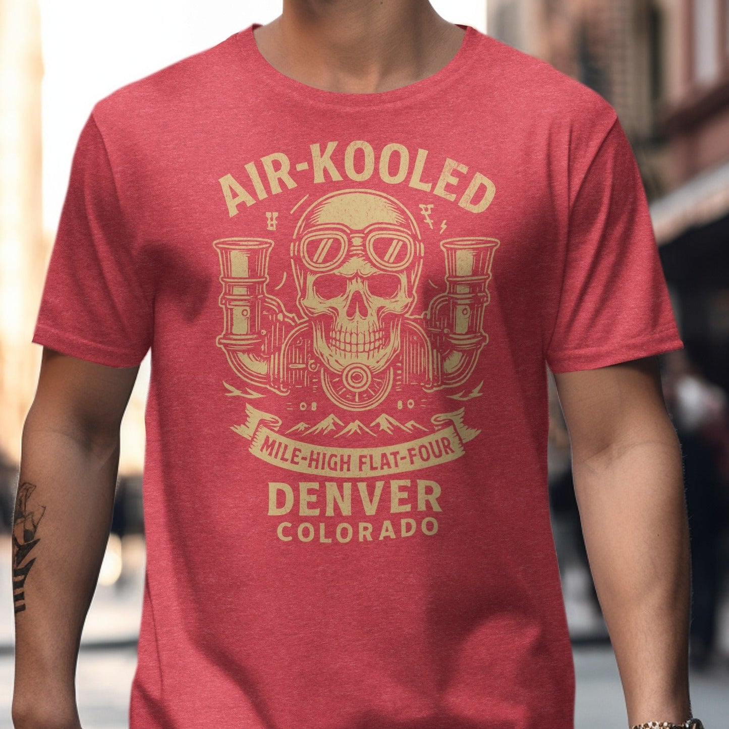 Air-Kooled Mile-High Flat-Four Denver T-shirt product type