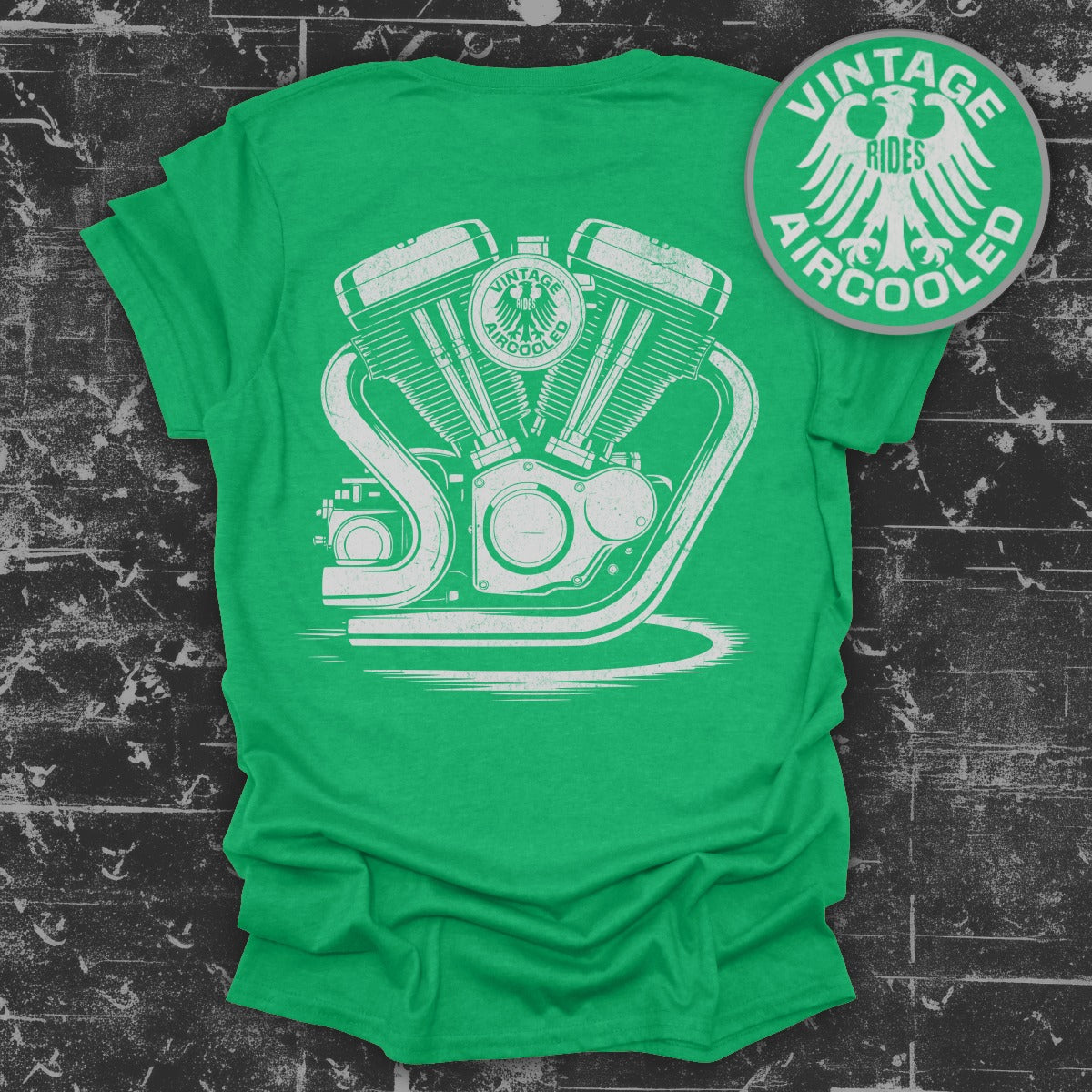 Vintage Rides Aircooled Engine Design T-Shirt product