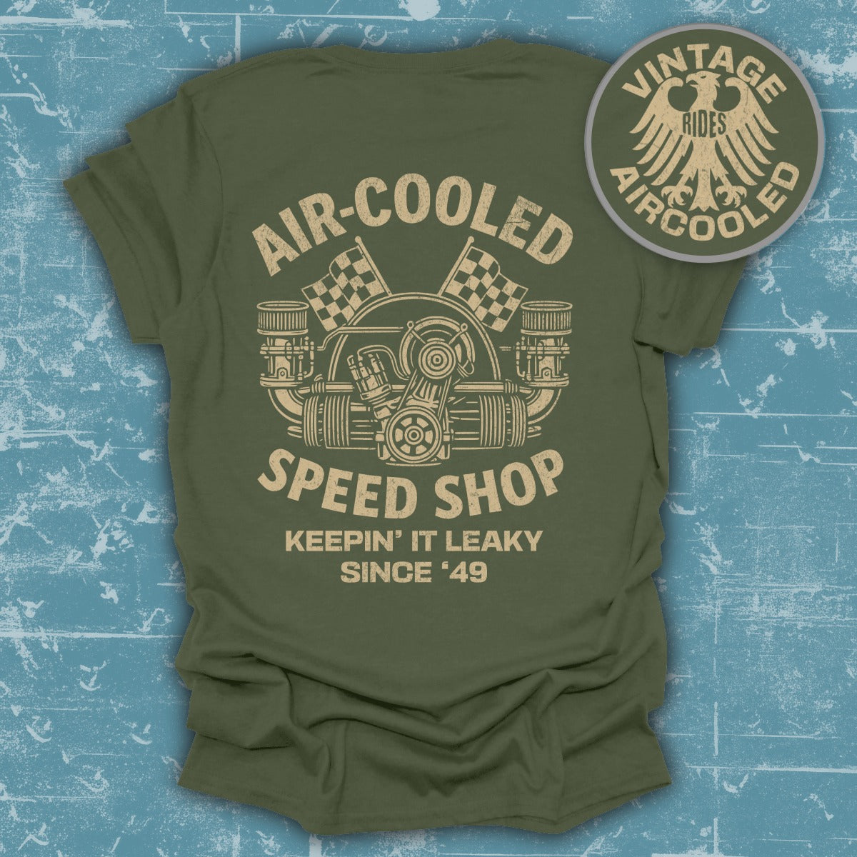 Air-Cooled Speed Shop Graphic T-Shirt product type