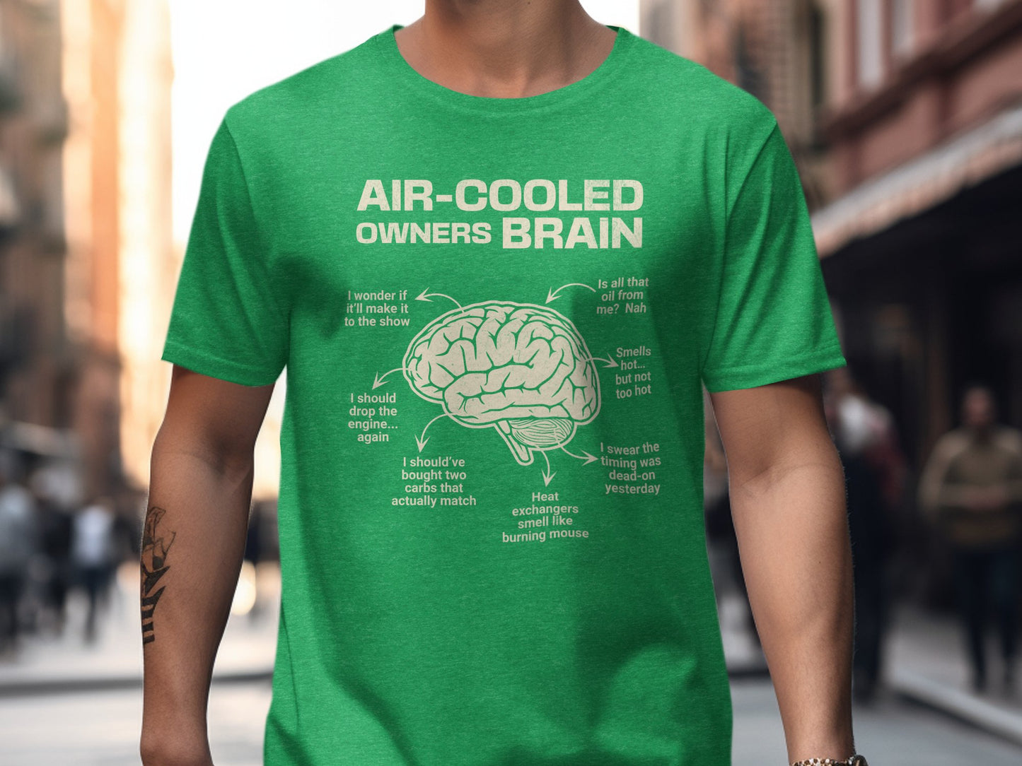 Air Cooled Owners Brain T-Shirt Product
