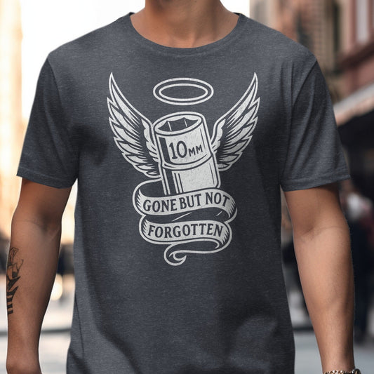 Gone But Not Forgotten 10mm Bullet Wings Shirt product type