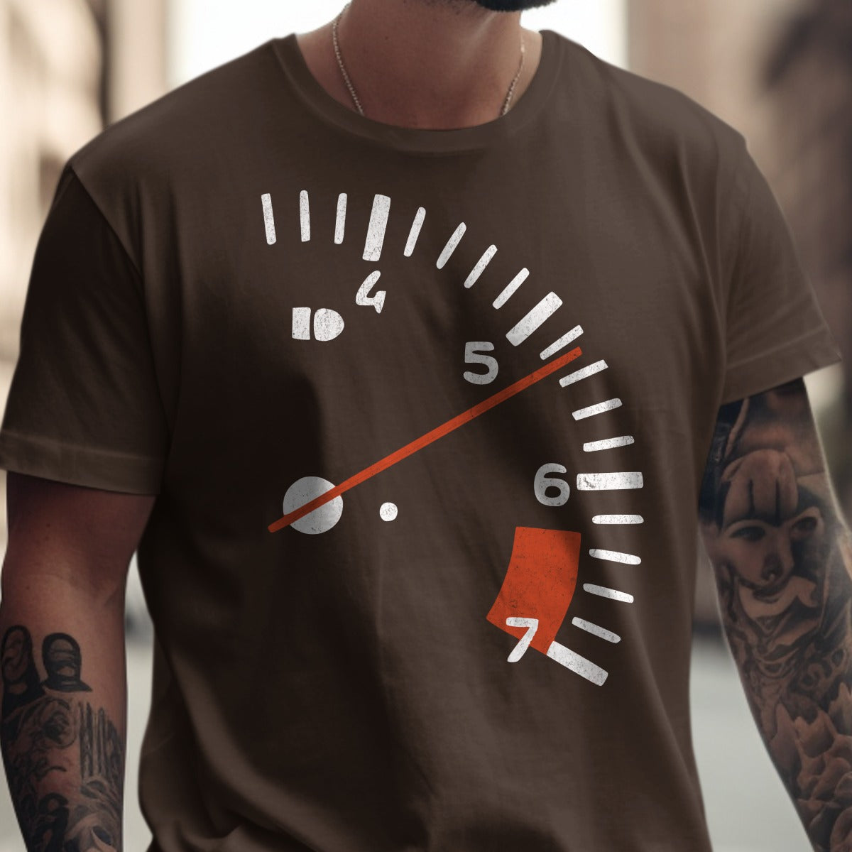 Fuel Gauge Graphic Print Casual T-Shirt product