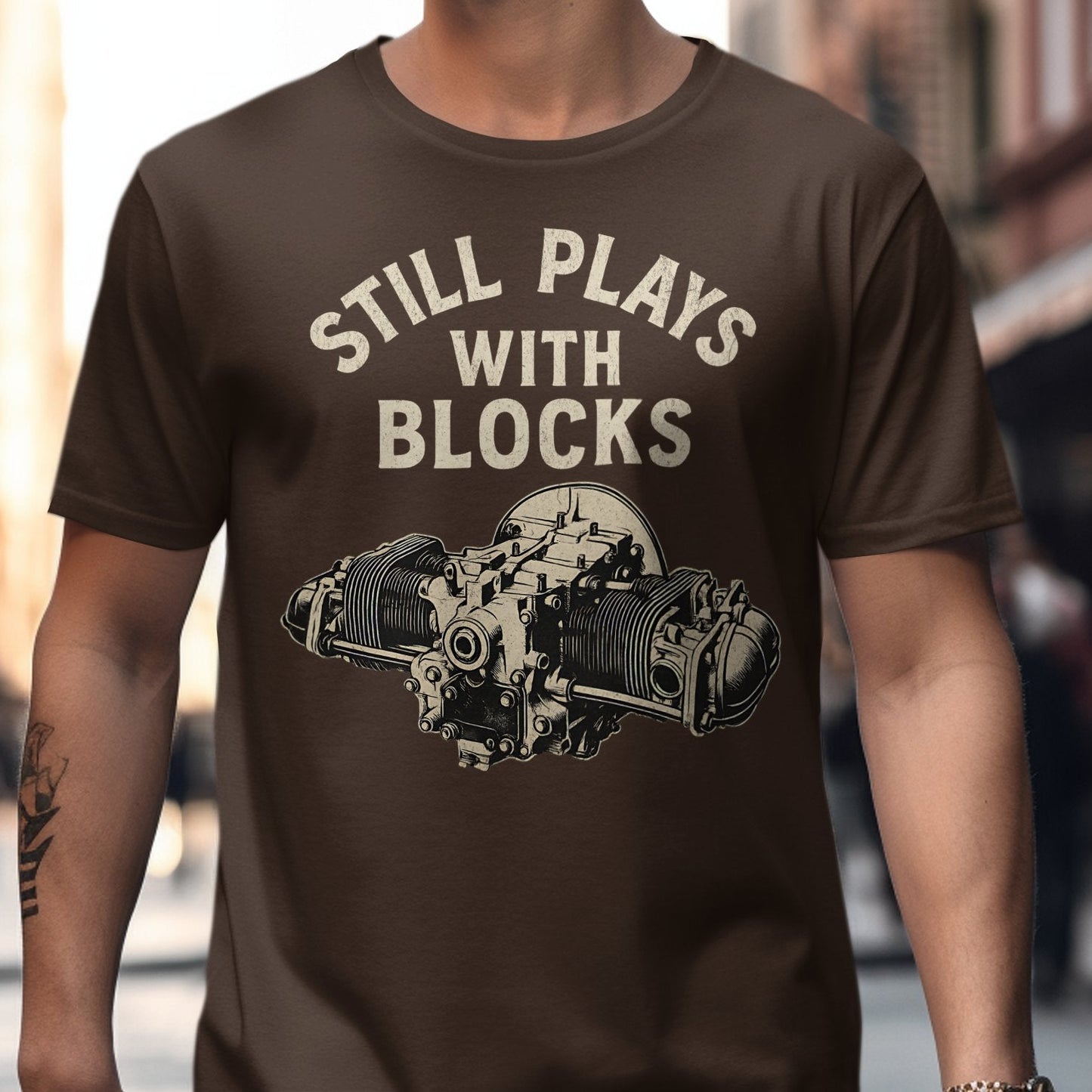 Still Plays With Blocks Graphic T-Shirt product