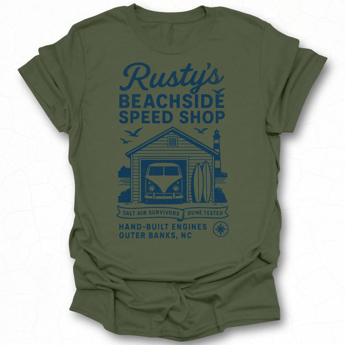 Rusty's Beachside Surf Shop Graphic Tee Outer Banks