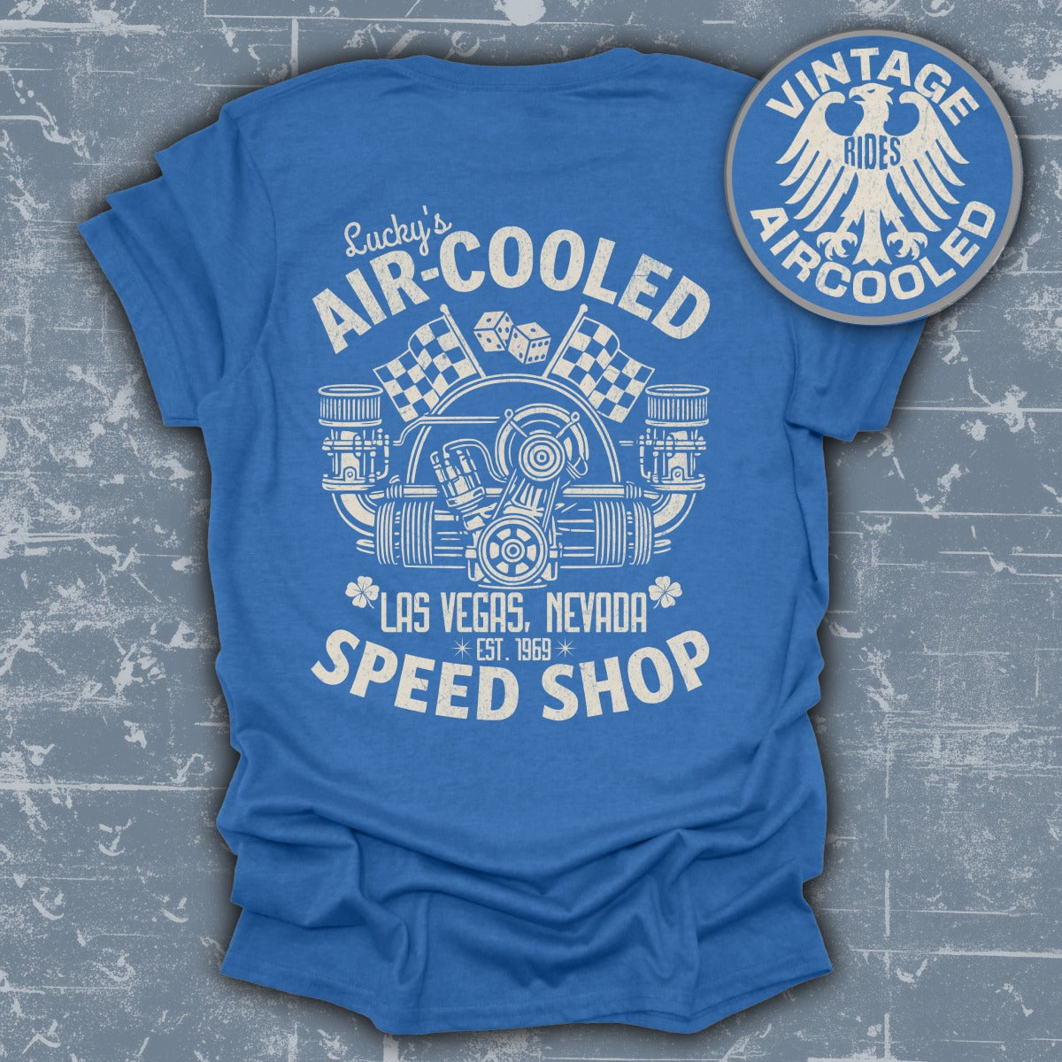 Lucky's Air-Cooled Speed Shop T-shirt vintage product