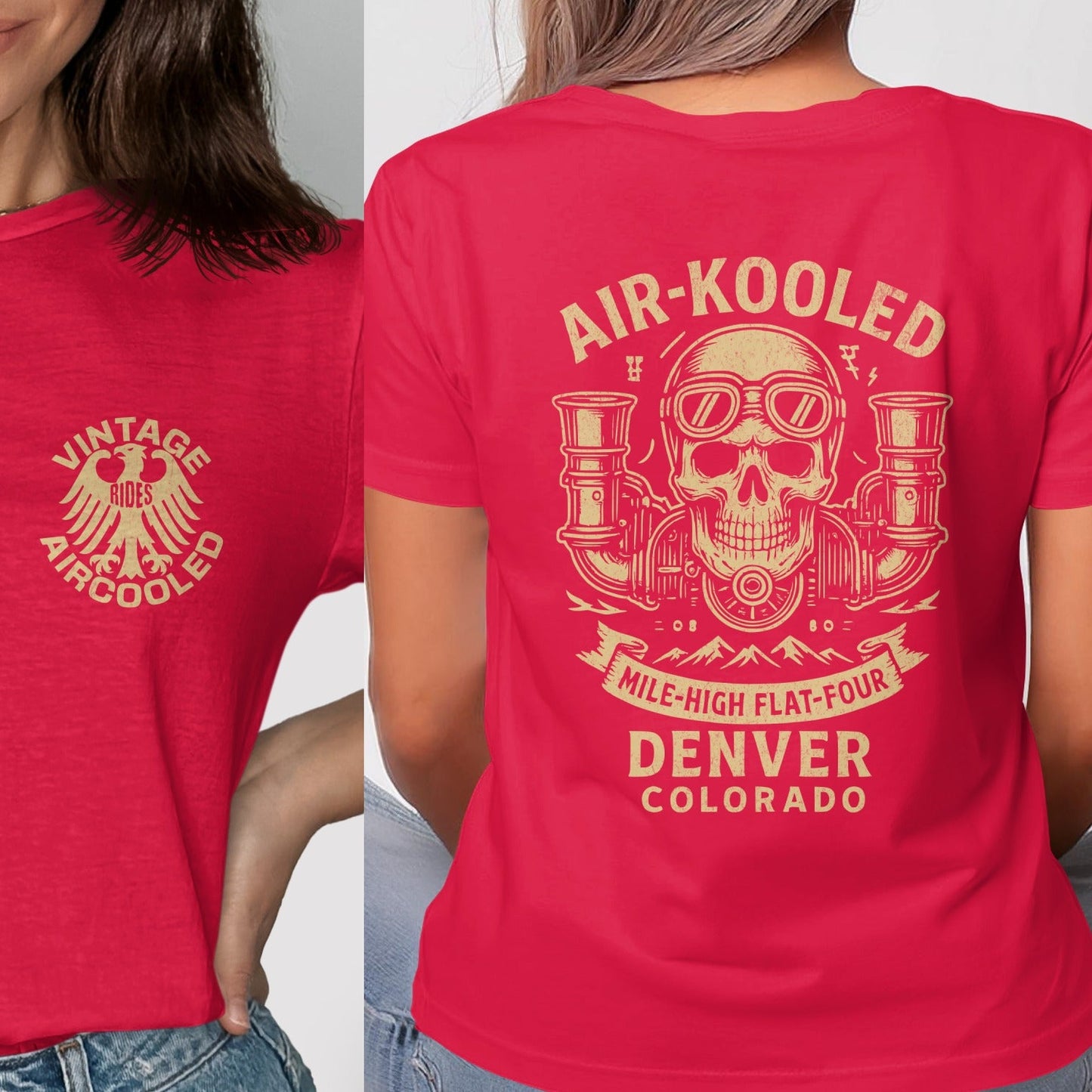 Vintage Aircooled Mile High Flat Four Graphic Shirt product