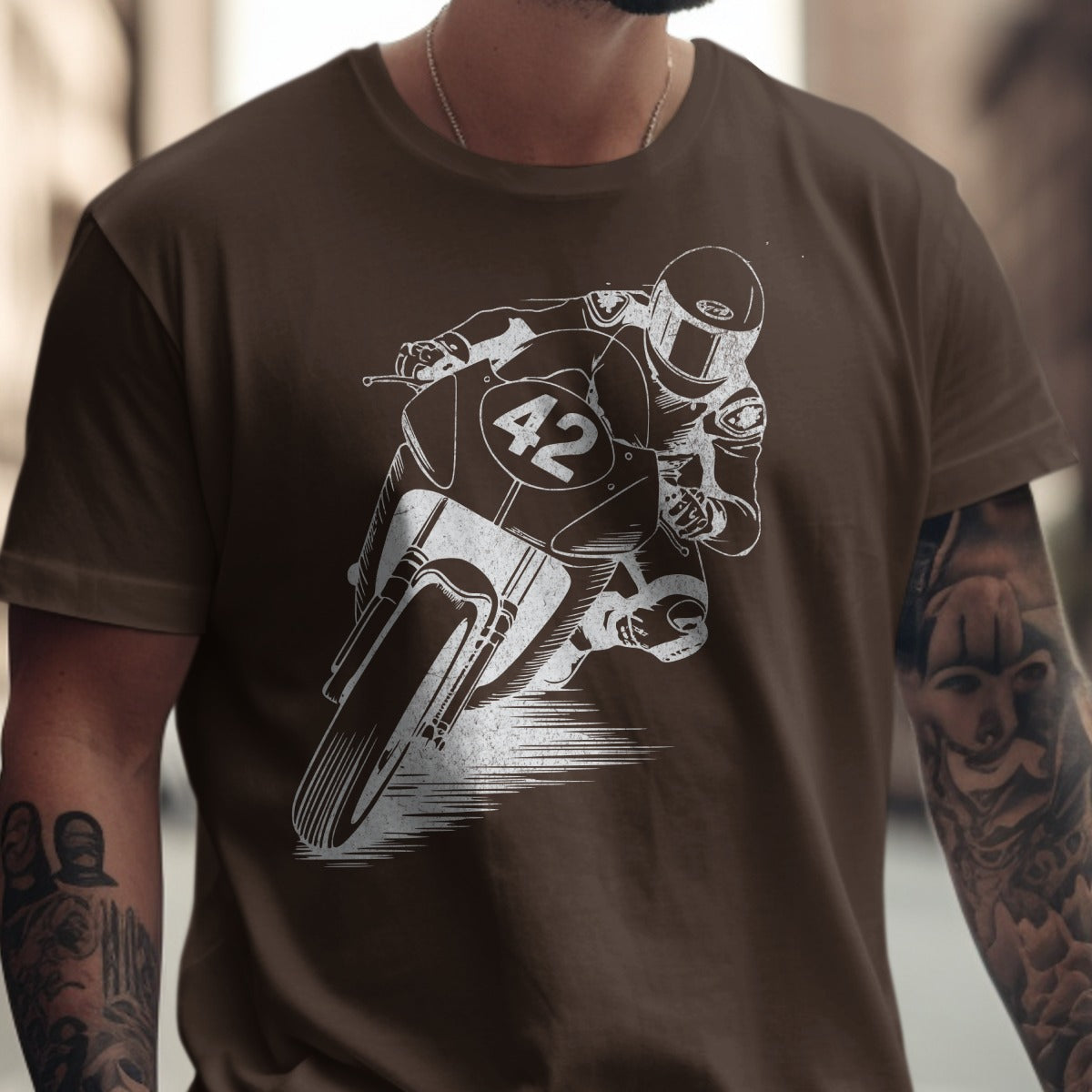 Vintage Motorcycle Racing Graphic Tee product