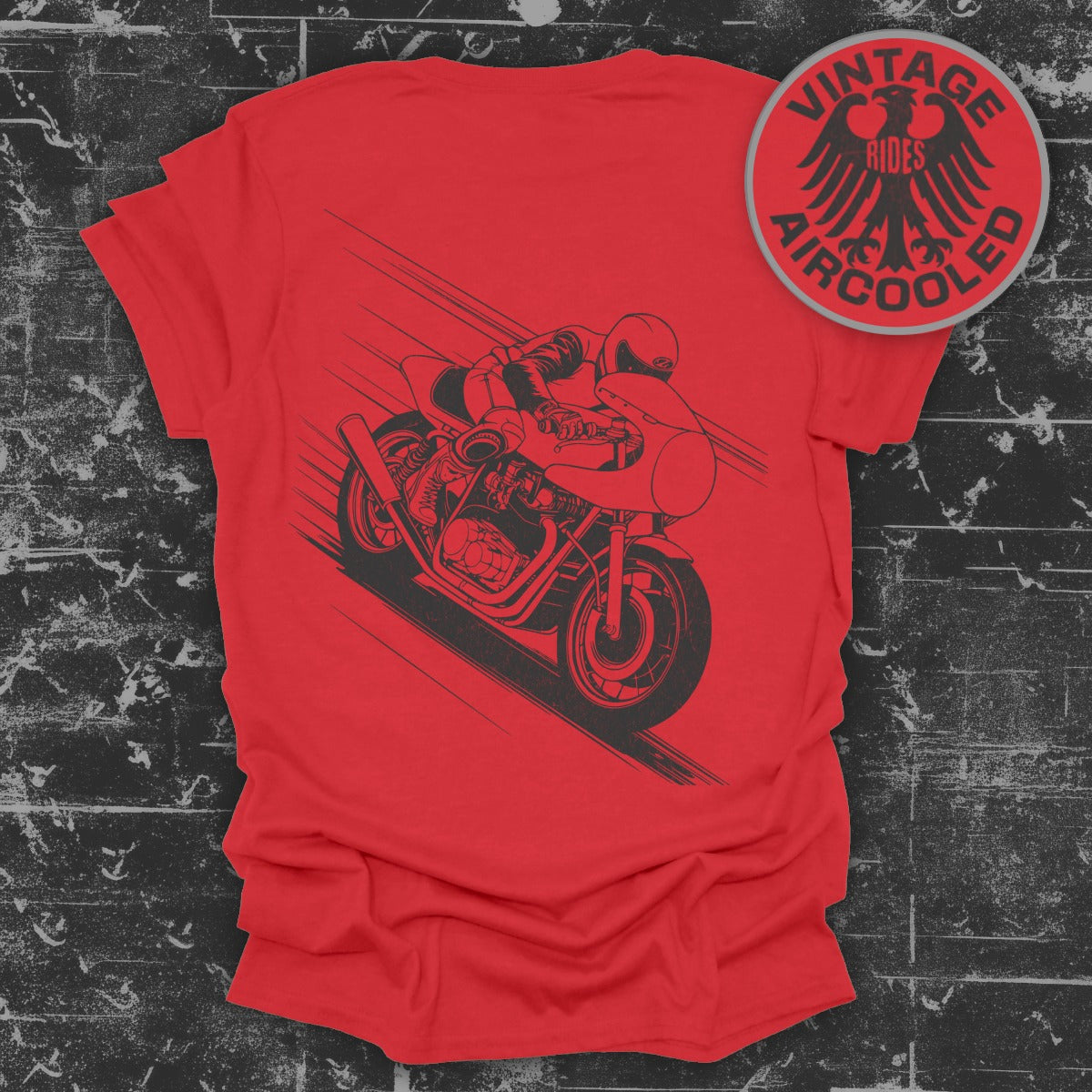 Vintage Rides Aircooled Motorcycle Graphic Tee product