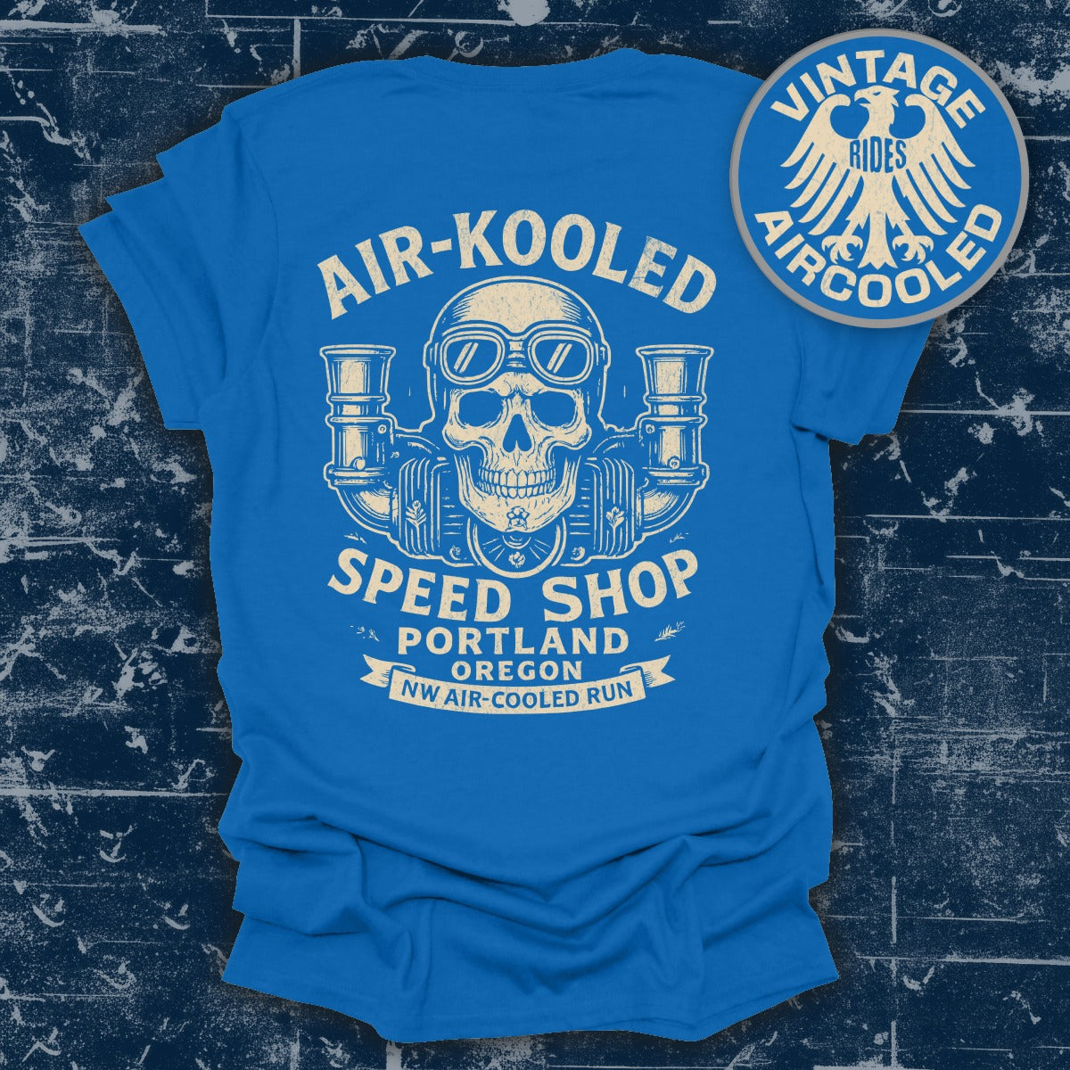 Air-Kooled Speed Shop Vintage Style Graphic Tee product
