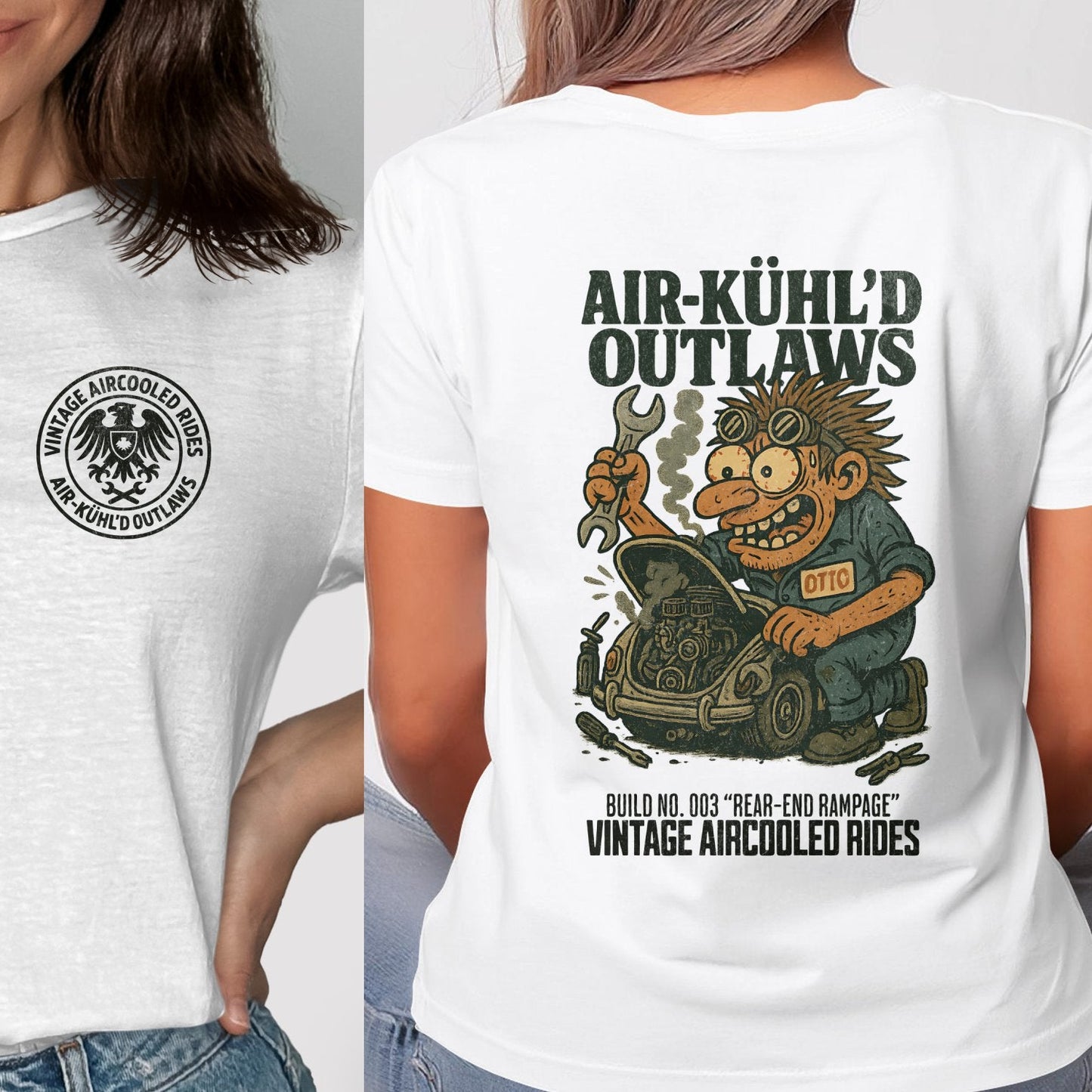 Vintage Aircooled Rides Outlaws Graphic Tee product