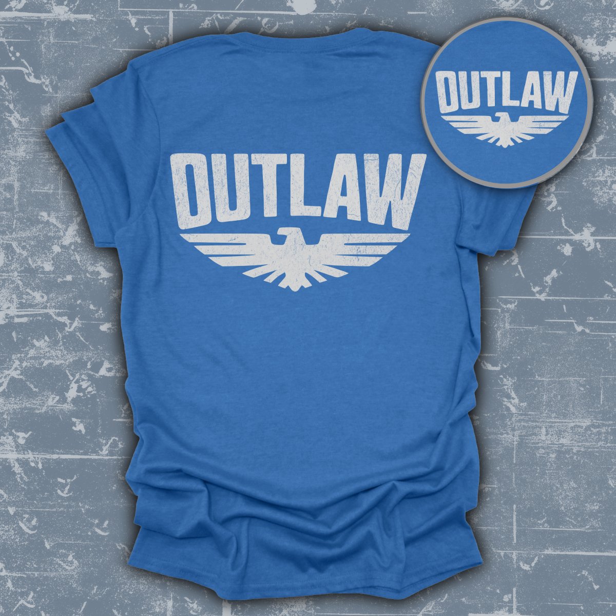 Outlaw Eagle Graphic Design T-shirt product type