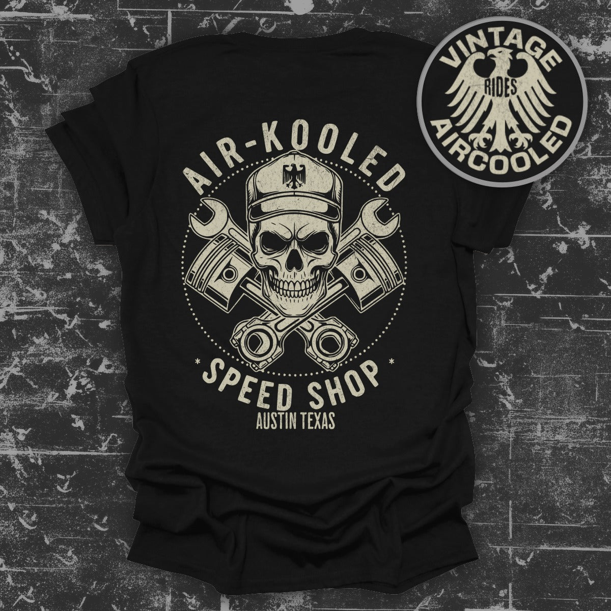 Air-Kooled Speed Shop Austin Texas Graphic Tee product