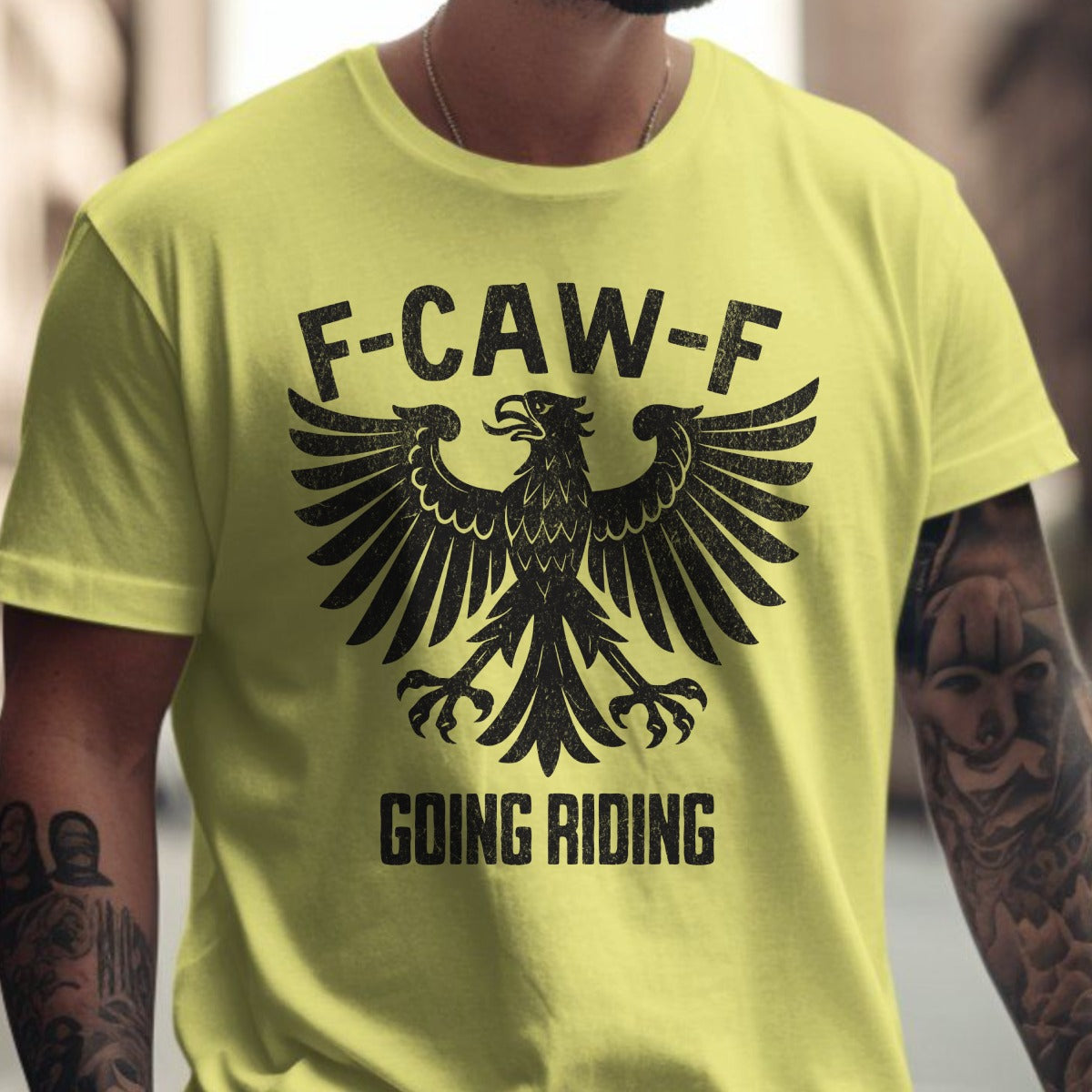F-CAW-F Going Riding Bold Statement T-shirt