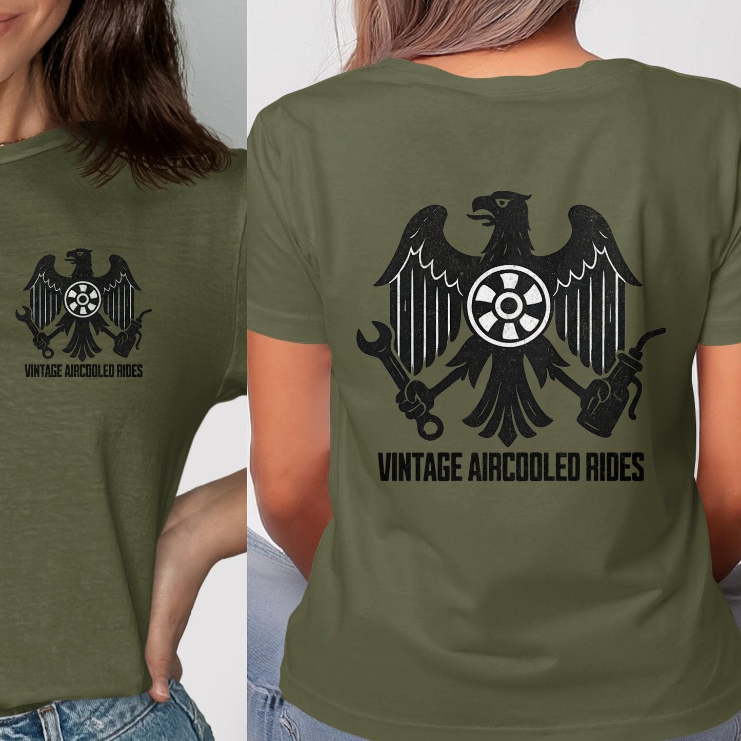 Vintage Aircooled Rides Graphic Tee Shirt product