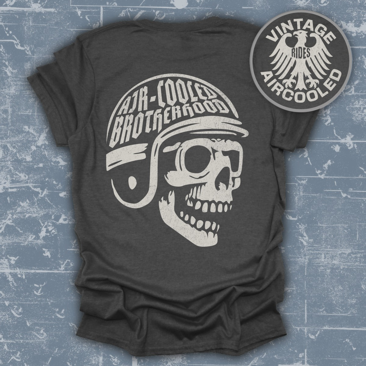 Vintage Aircooled Brotherhood Skull T-shirt product