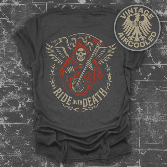 Vintage Ride with Death Graphic T-Shirt product type