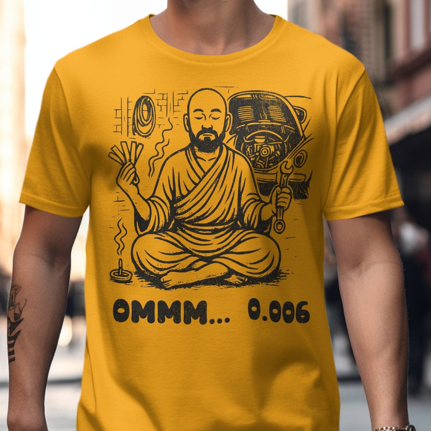 Meditation Theme Graphic Tee Cool T-Shirt Product
