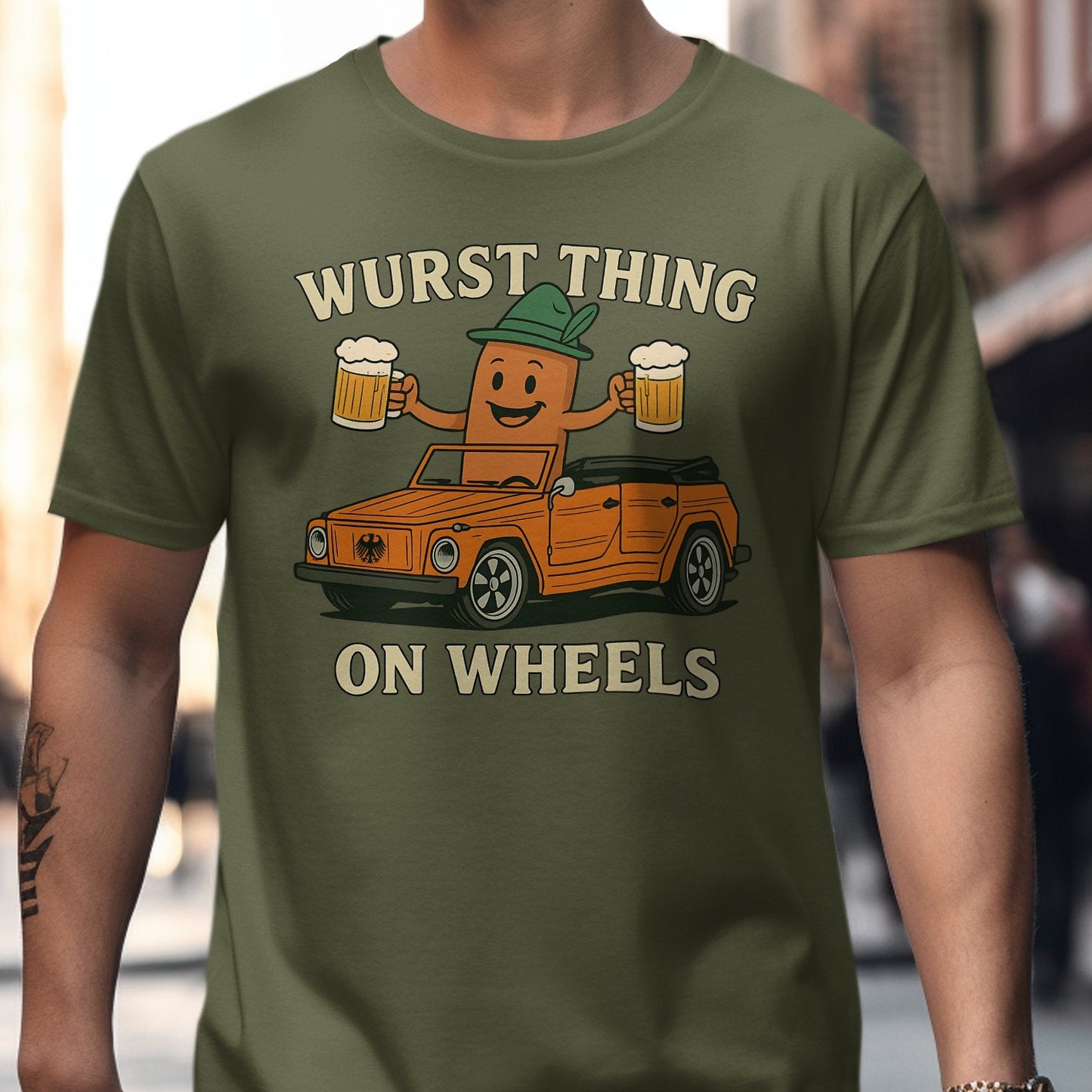 Wurst Thing On Wheels Graphic Tshirt product type
