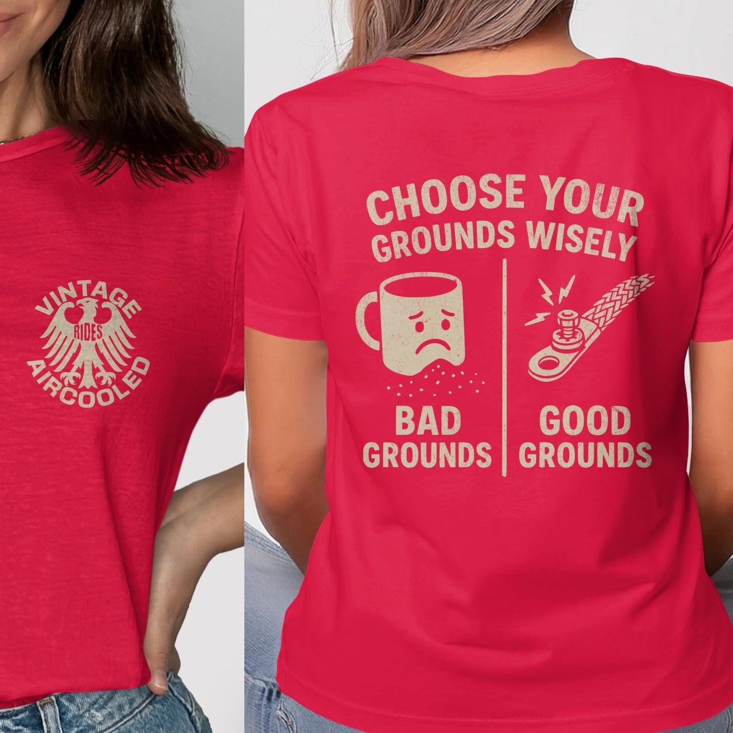 Vintage Aircooled Choose Wisely Grounds T-Shirt product