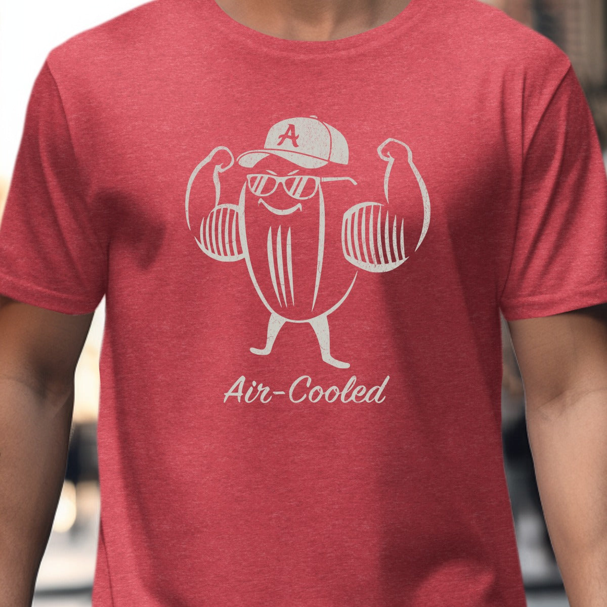 Air-Cooled Muscle Design Graphic T-Shirt product type