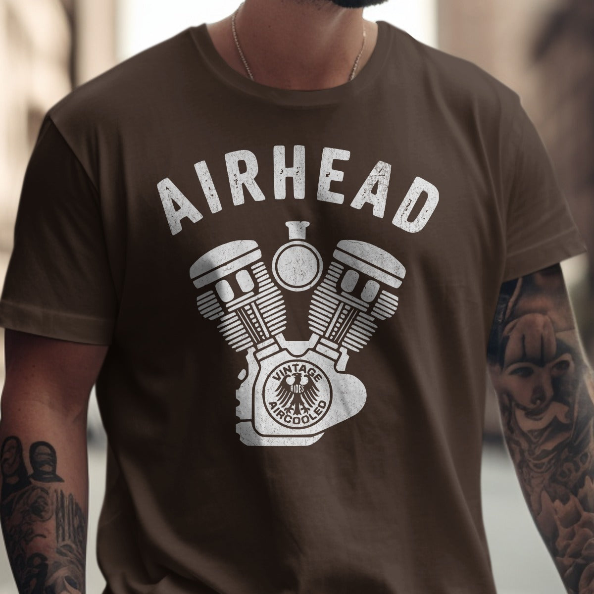 Airhead Motorcycle Engine Design T-Shirt product