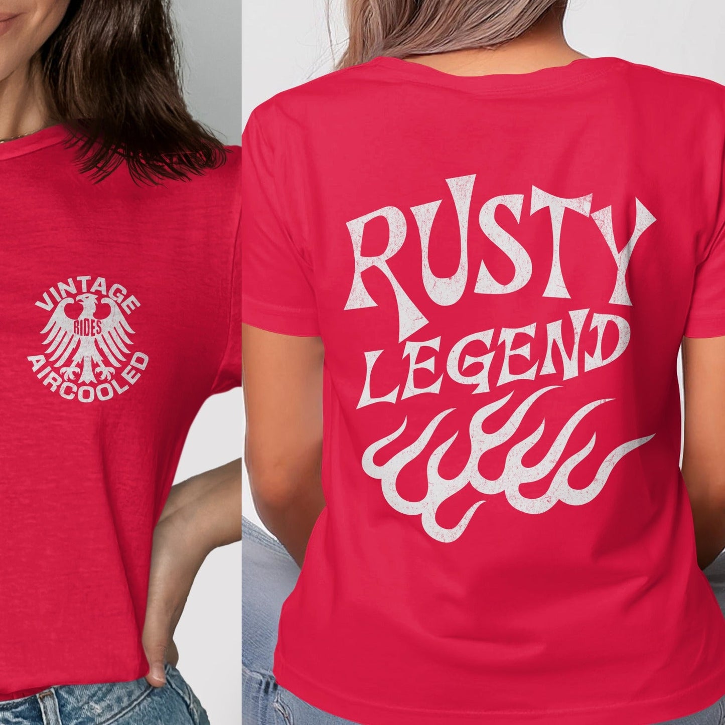 Vintage Rusty Legend Aircooled Graphic Tee Shirt product