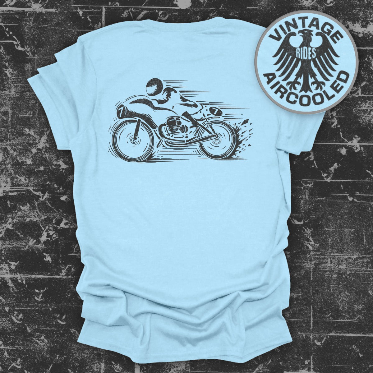 Vintage Rides Aircooled Motorcycle Graphic T-Shirt product
